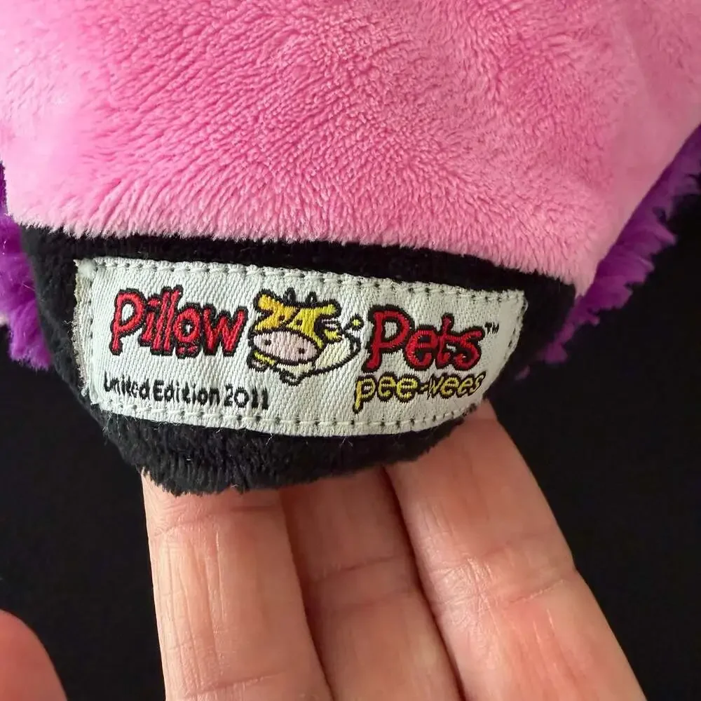 Pillow Pets Pee-Wees Purple Ladybug Plush Pillow